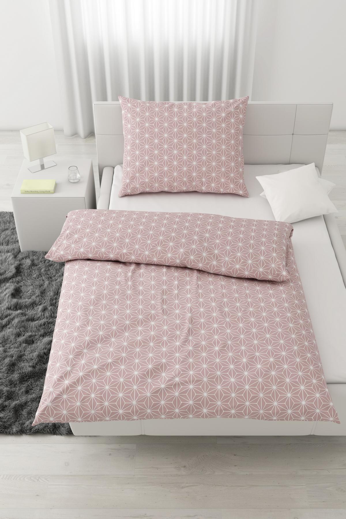 Bettwäsche Emma in Altrosa ca. 135x200cm - Altrosa, KONVENTIONELL, Textil (135/200cm) - Modern Living