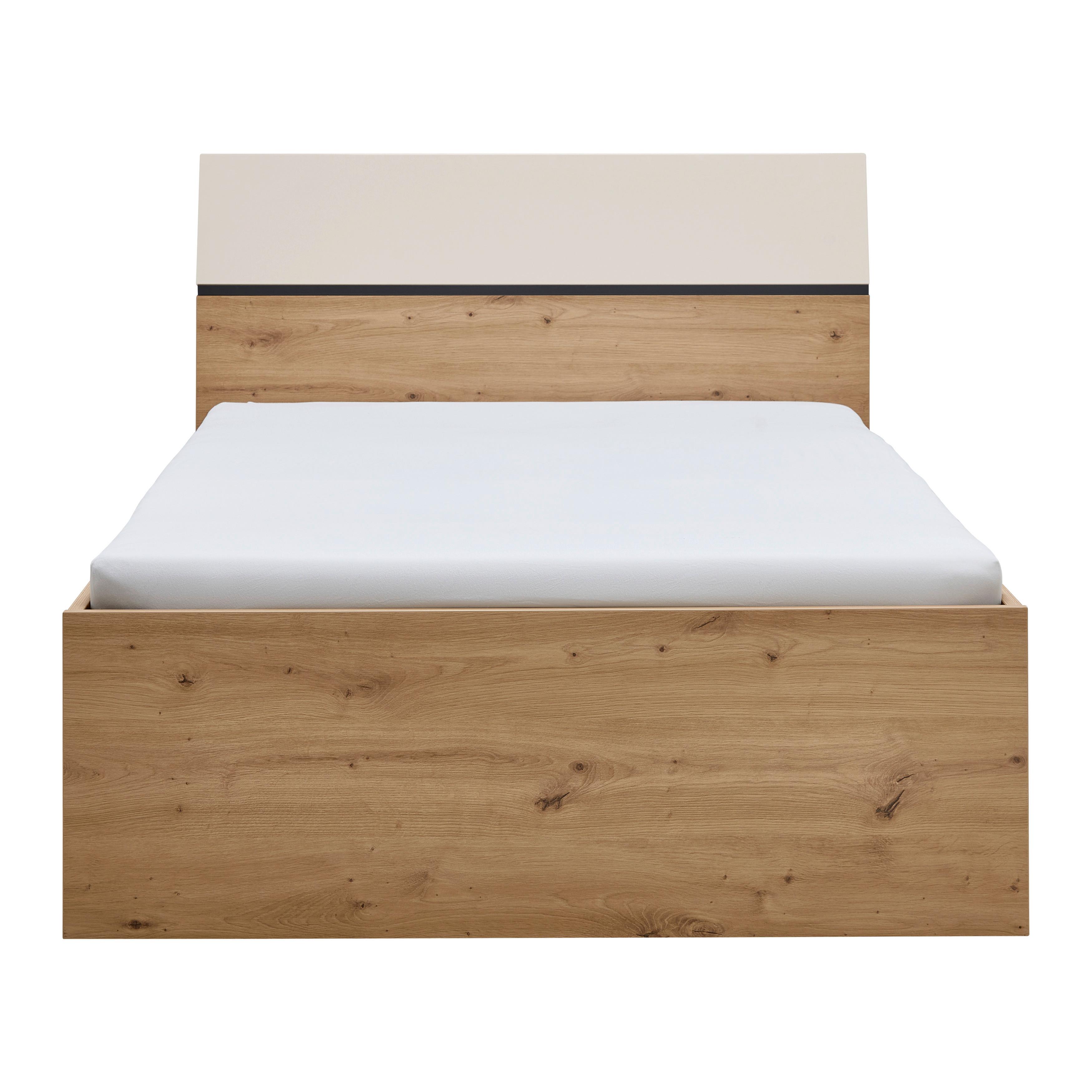 SÄNG MED FÖRVARING CASA MIA - ek Artisan/kashmir, Klassisk, trämaterial (140/200cm) - Mömax