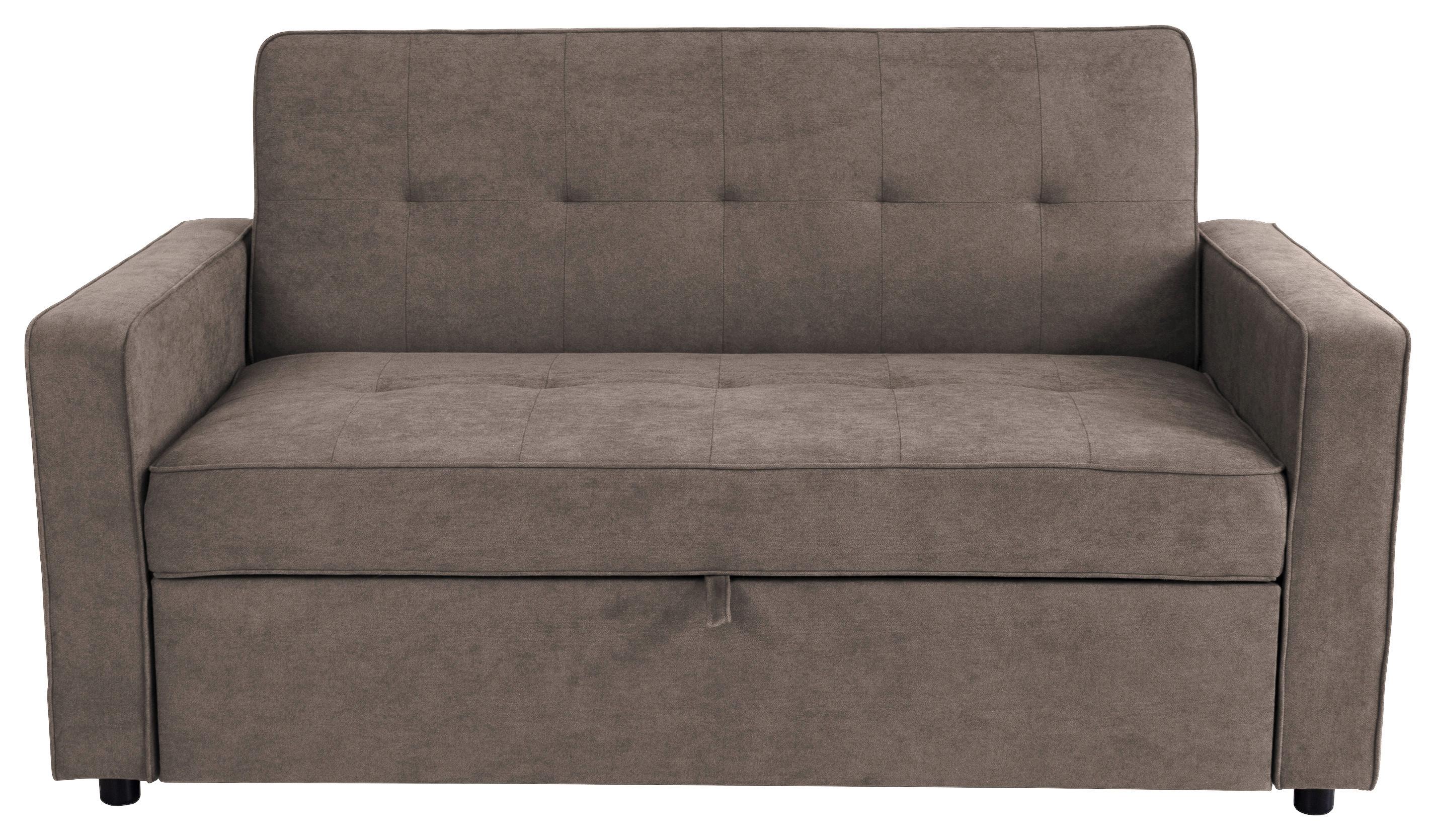 Sofa Na Razvlačenje Haze - sivo-smeđa, Trend, tekstil (162/90/89cm) - Modern Living