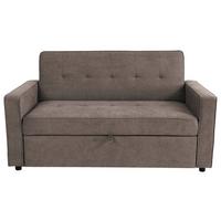 HAZE Canapea cu 3 locuri - gri-maro, Trend, textil (162/90/89cm) - Modern Living