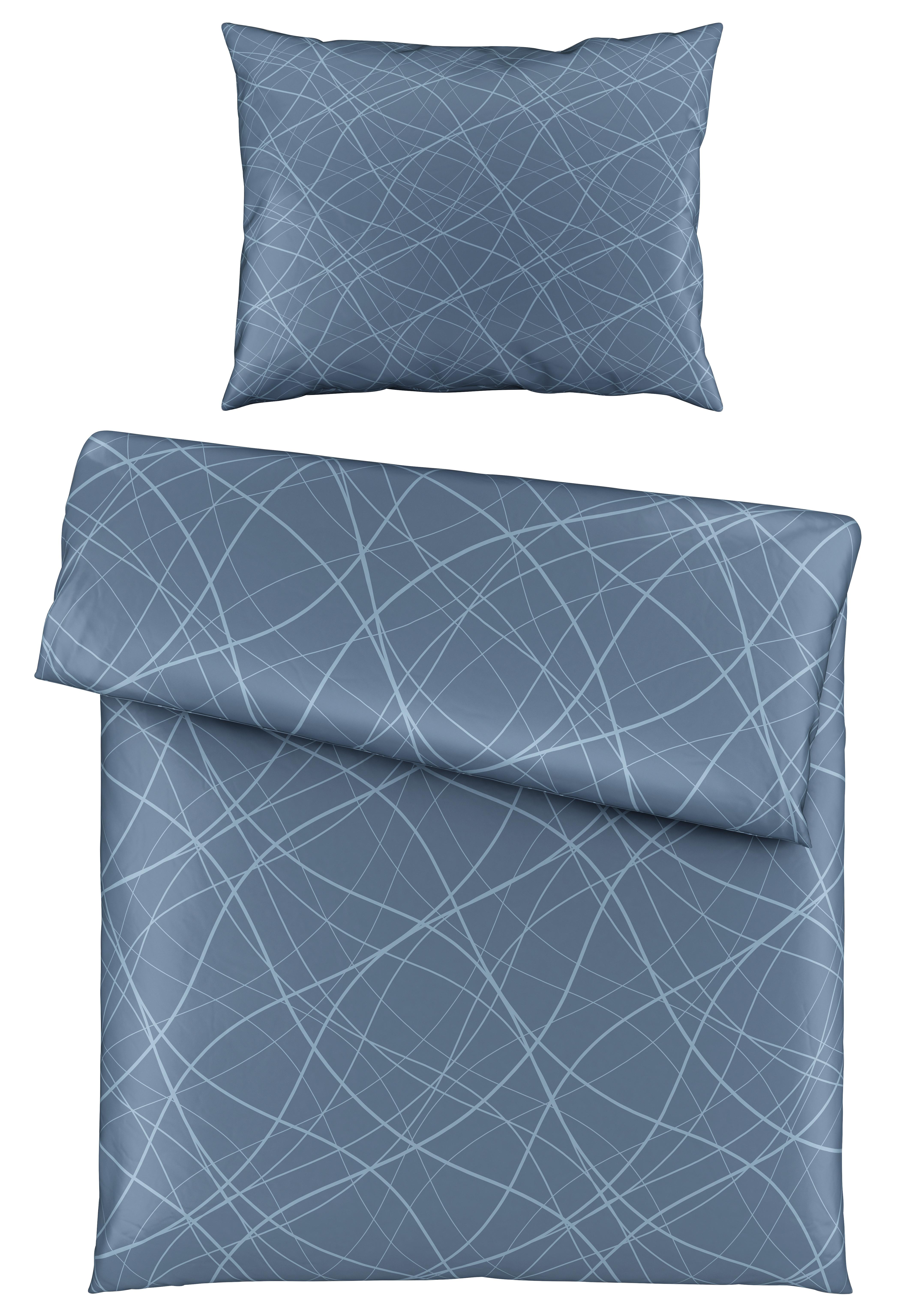 Bettwäsche Alex Design ca. 140x200cm - Blau, MODERN, Textil (140/200cm) - Premium Living