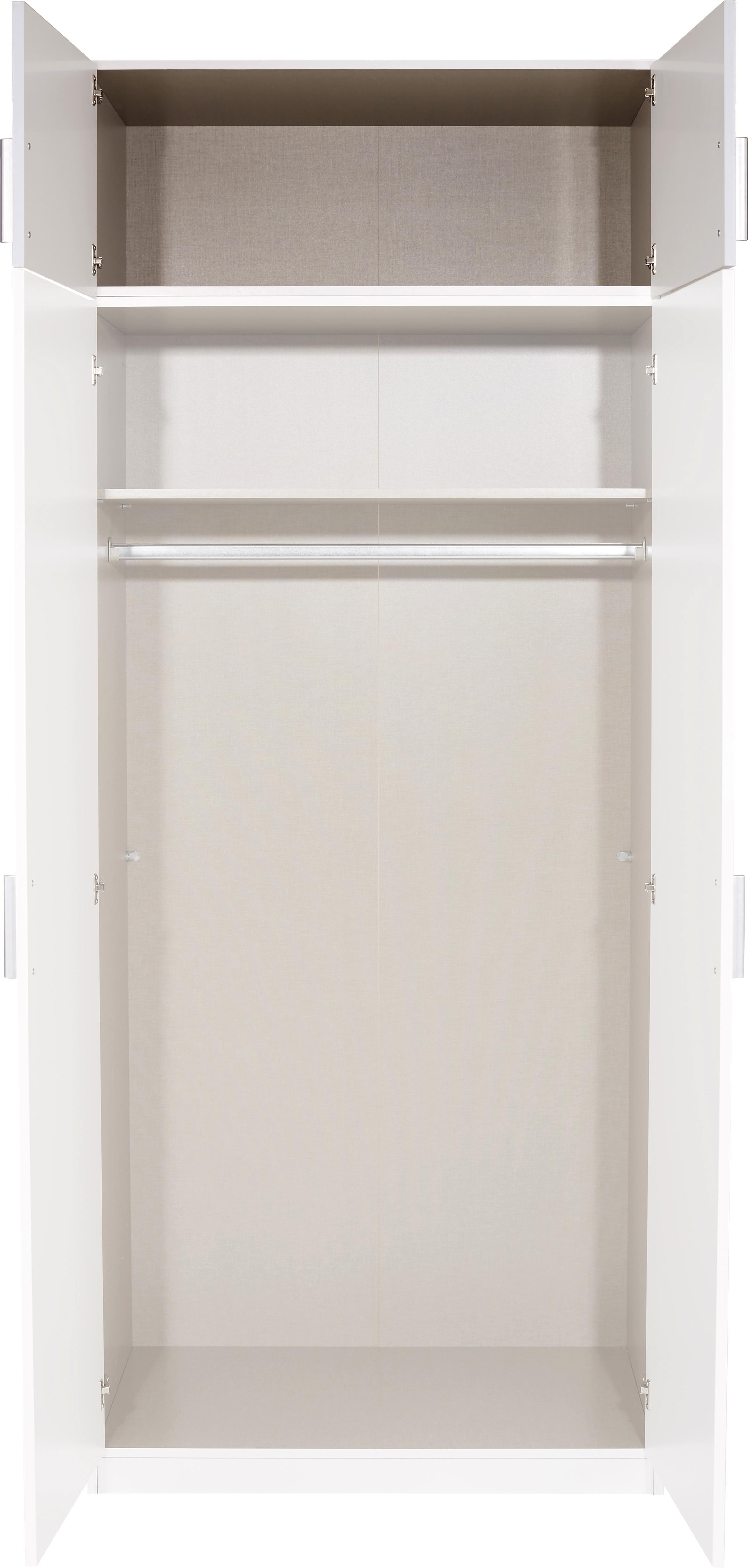 Omara Za Oblačila Celle - aluminij, Moderno, umetna masa/leseni material (91/197/54cm) - Premium Living