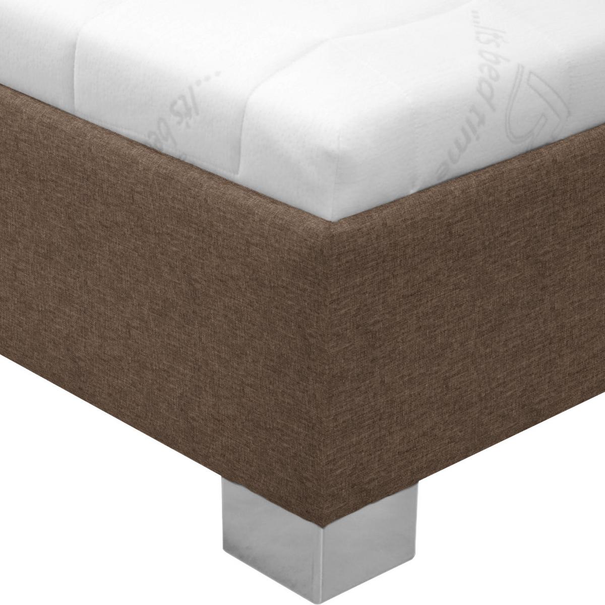 Tapecirani Krevet Stilo - bijela/boje kroma, drvo/tekstil (140/200cm)