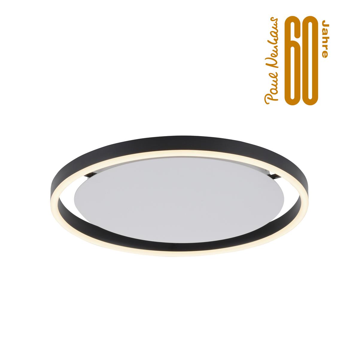 LAMPA SUFITOWA LED 15391-13 RITUS - antracytowy, Trend, tworzywo sztuczne/metal (39,3/5,3cm)