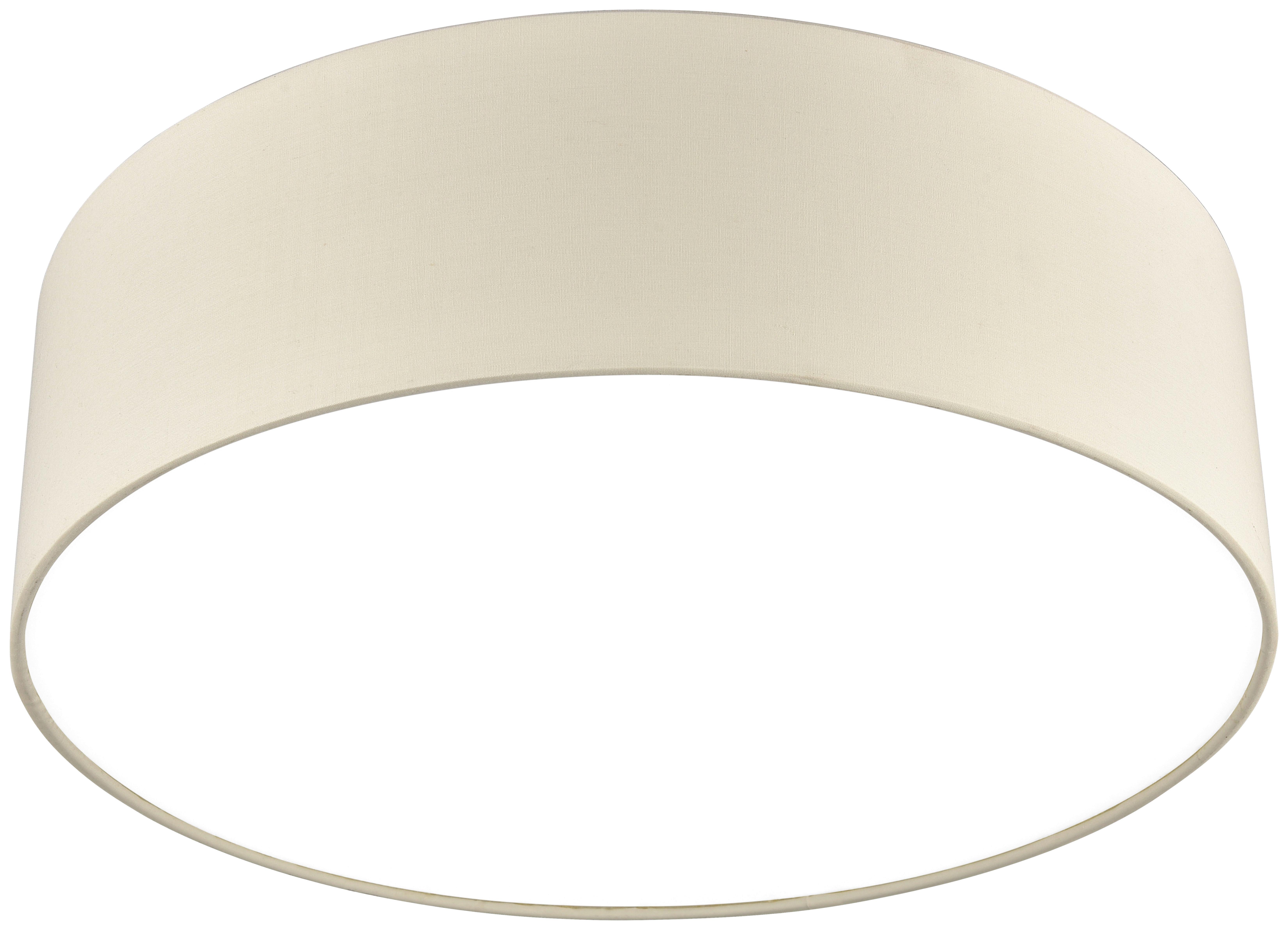 Deckenleuchte Stoffi max. 25 Watt - Weiss, Modern, Kunststoff/Textil (40/15cm) - Modern Living