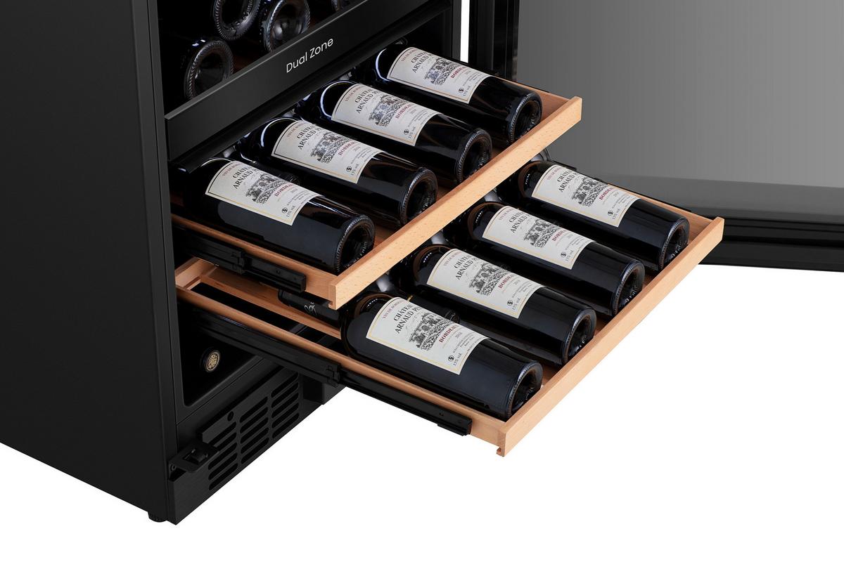 Weinkühlschrank RW3N122GALF Schwarz - Schwarz, Glas/Holz (59,5/93,8/57,5cm) - Gorenje