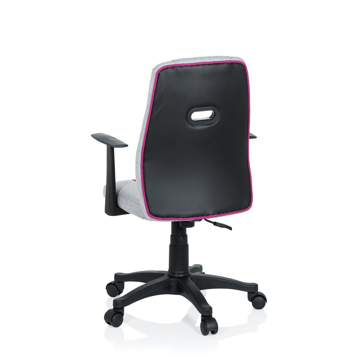 Mladinski Vrtljivi Stol Kiddy Extra, Siva, Roza - pink/siva, Basics, umetna masa (55/95-105/45cm) - MID.YOU