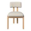 CHAISE JONNA - couleur naturelle/crème, MODERN, textile/bois (51/82/53cm) - Bessagi Home