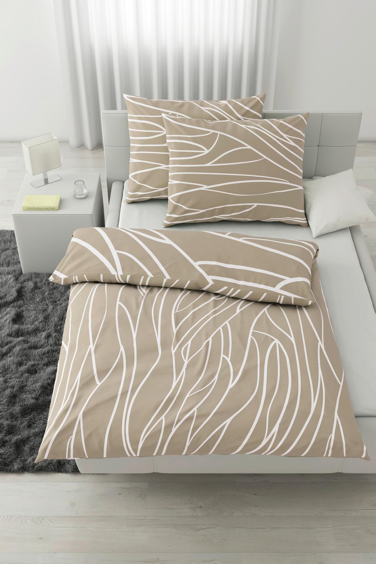 Posteljnina Juliane Xxl, Svetlo Rjava, 2x60/80, 200/200 - svetlo rjava, Konvencionalno, tekstil (200/200cm) - Mömax