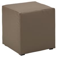 Hocker Bali in Braun - Schwarz/Braun, Kunststoff/Textil (40/42/40cm) - Mömax