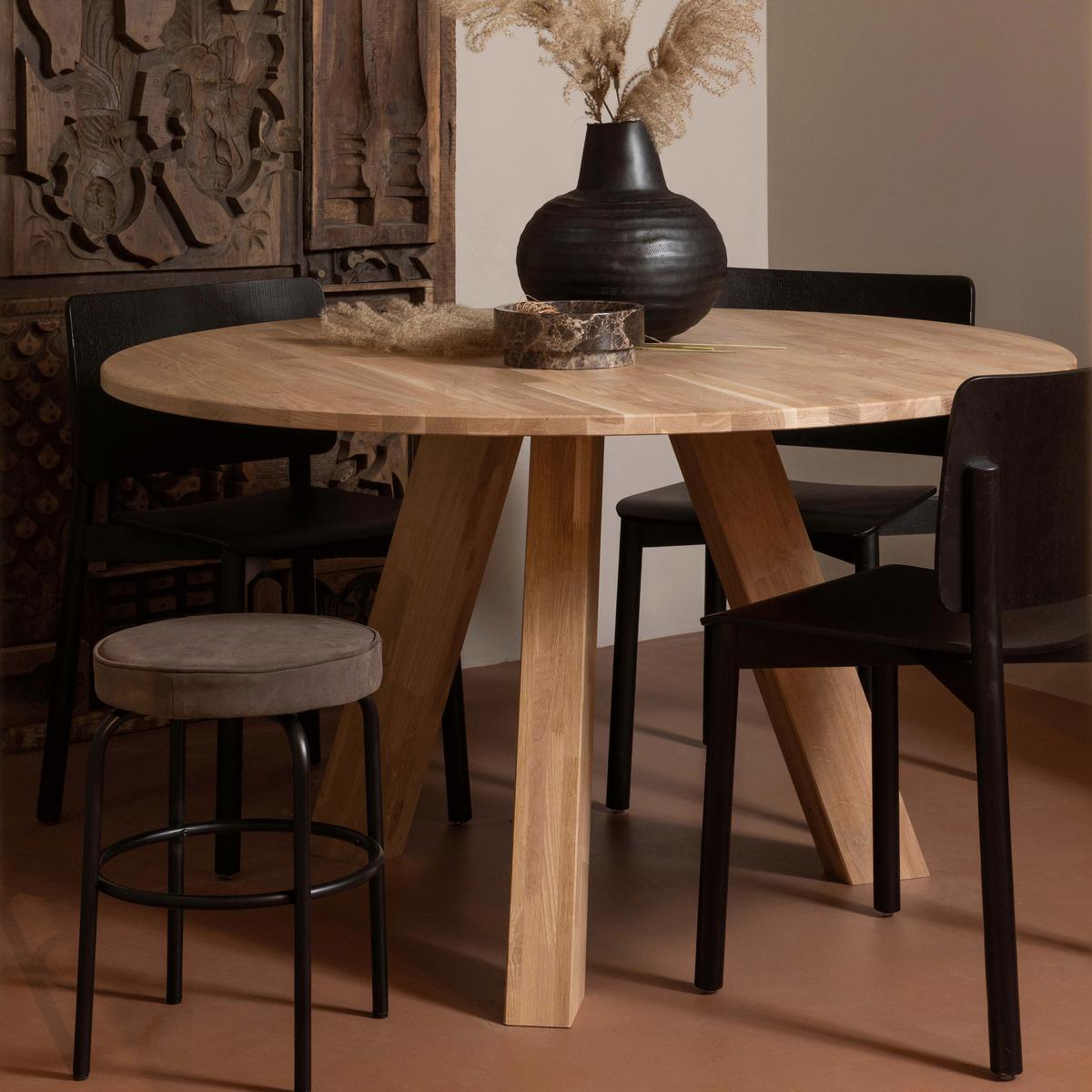 Esstisch Rhonda Eiche - Naturfarben, MODERN, Holz (129/129/77cm) - Livetastic