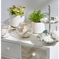 Etagere Mirella in Silberfarben - Silberfarben, Metall (22,5/22,5/34cm)