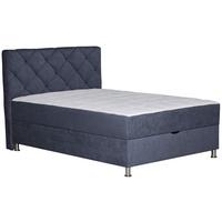 Box Krevet Black Diamond - boje kroma/antracit, Design, tekstil/plastika (140/200cm) - Modern Living