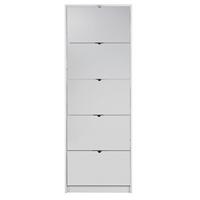 Schuhkipper in Weiß - Weiß, KONVENTIONELL, Holzwerkstoff (60/168/16cm) - Mömax