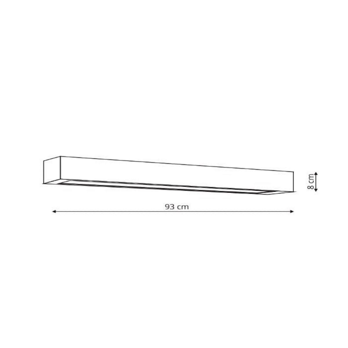 Spiegelleuchte Gs-Lwa-12w Bk Ibros - Schwarz, Konventionell, Metall (8/93/5.5cm)
