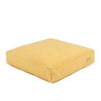 Ülőpárna Dobby 40/40 - sárga, textil (40/40/8cm)