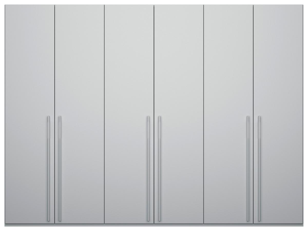 Omara S Klasičnimi Vrati Skat Pure, Siva - siva, Trend, kovina/leseni material (301/235/60cm) - Novel