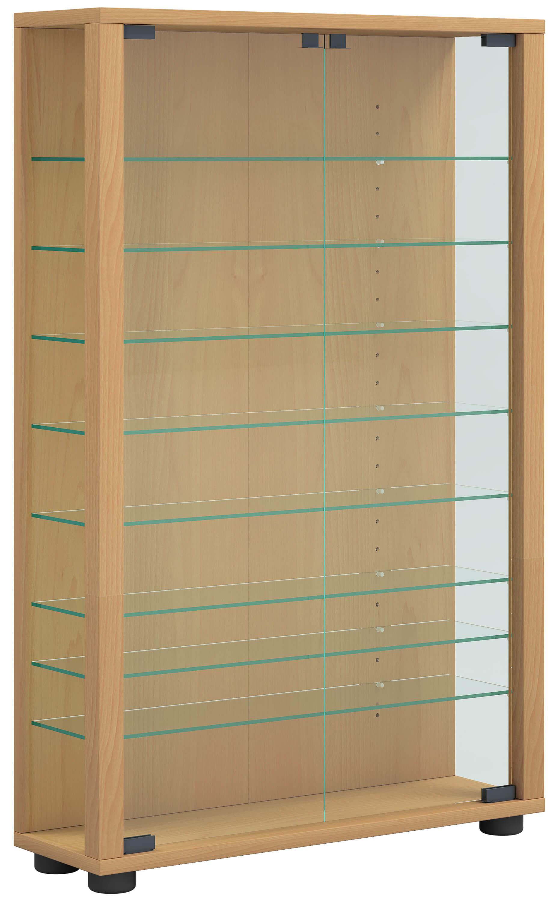 Vitrin Lumo Mini - bükkszínű/fekete, Design, műanyag/faalapú anyag (59/91/18cm) - MID.YOU