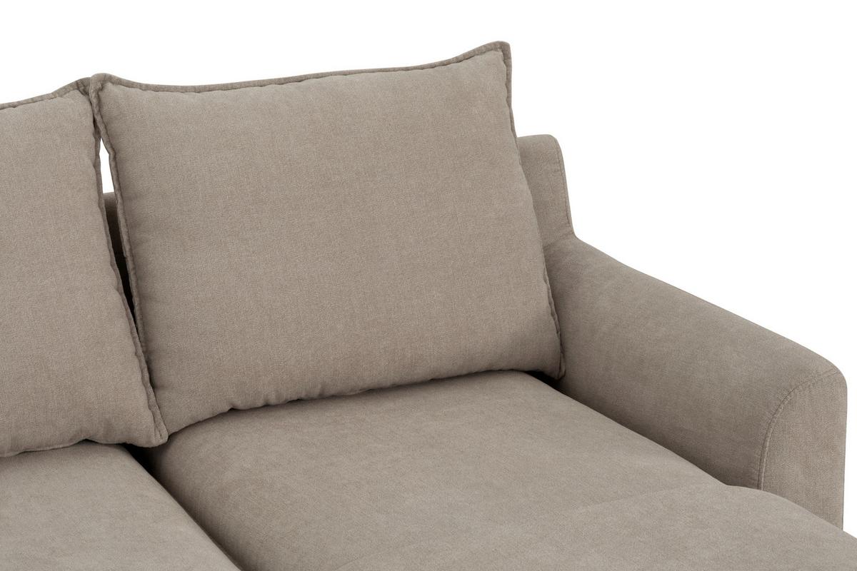 Sedežna Garnitura Milly, Bež - črna/bež, Moderno, umetna masa/tekstil (207/138cm) - P & B