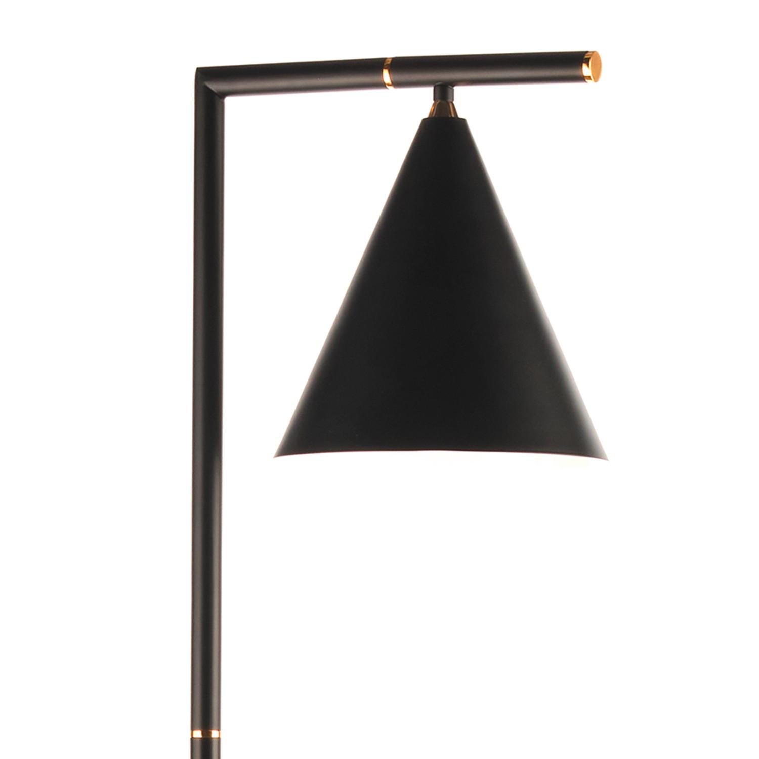 Stehleuchte Taka Schwarz max. 22 Watt - Schwarz, Design, Metall (28/25/163cm)