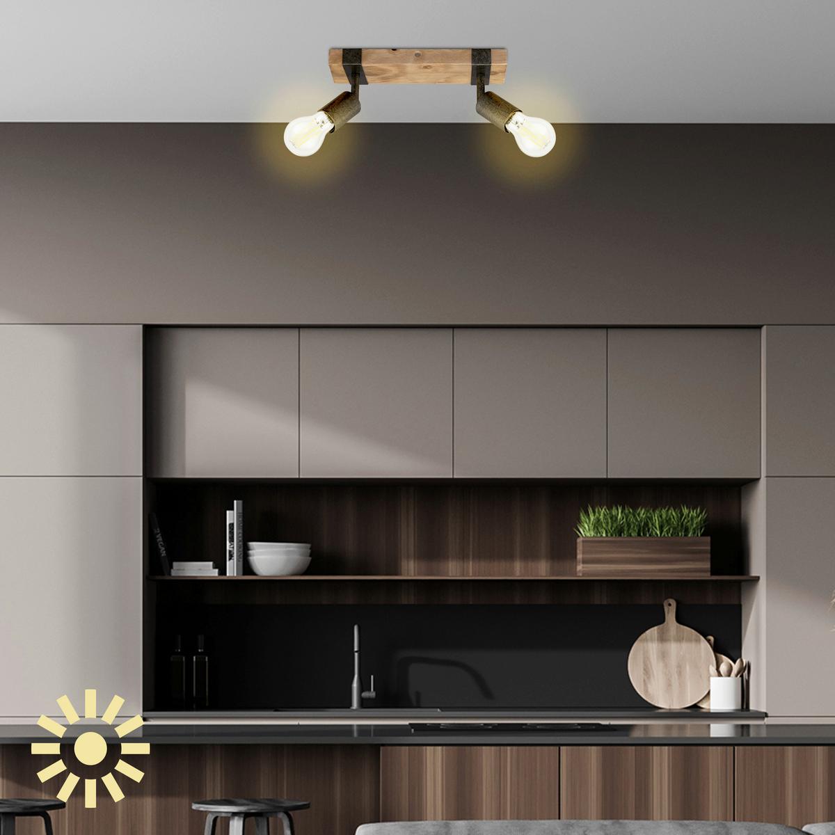 ŻARÓWKA LED 0551005 BULB A60 2ER SET - kolor srebrny, Basics, szkło (6/10.6cm)