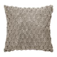 Műszőrme Díszpárna Lara 45/45 - bézs, Konventionell, textil (45/45cm) - Modern Living