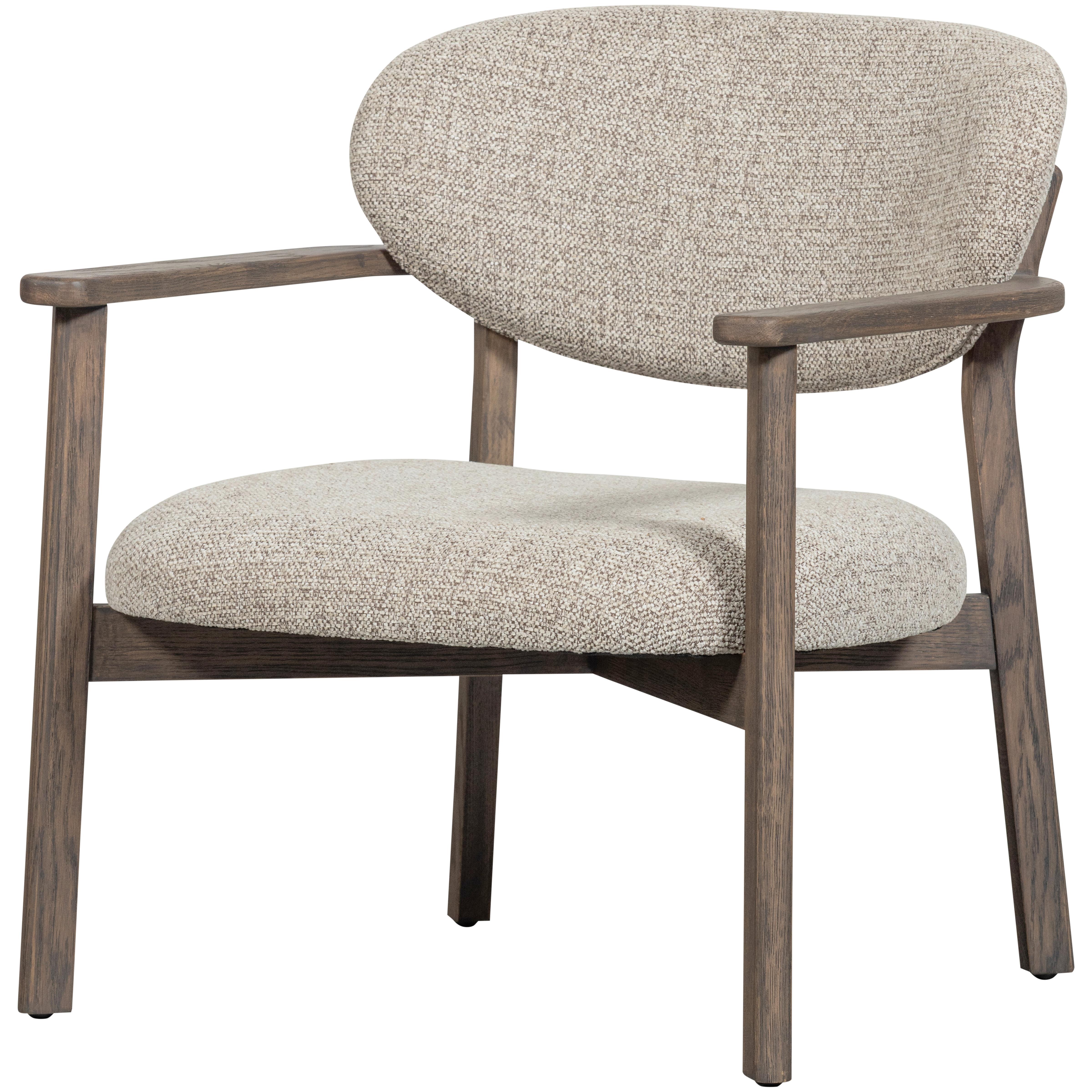 Sessel Udar Braun - Braun, Design, Holz/Textil (68/76/75cm) - Livetastic