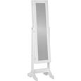Álló Tükör Multistore - Fehér, Faalapú anyag/Üveg (34/144/37cm) Álló Tükör Multistore - Fehér, Faalapú anyag/Üveg (34/144/37cm)