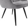 FÅTÖLJ ALEX -BASED- - grå/svart, Modern, metall/textil (68/100/78cm) - Based