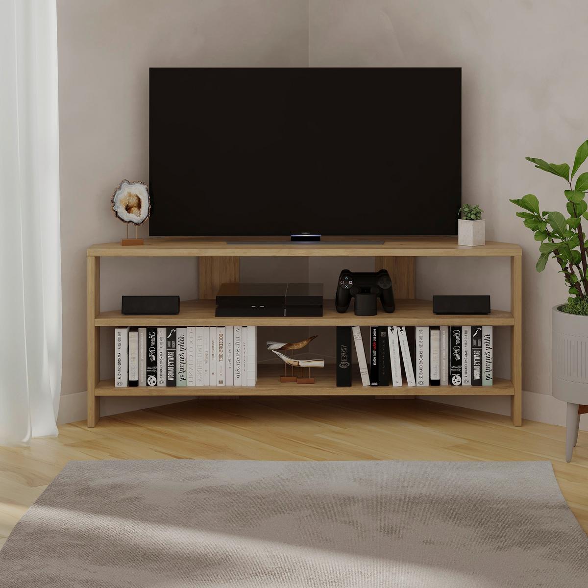 Nizka Omarica Thales - barve hrasta, Design, leseni material (114/45/36cm) - Livetastic