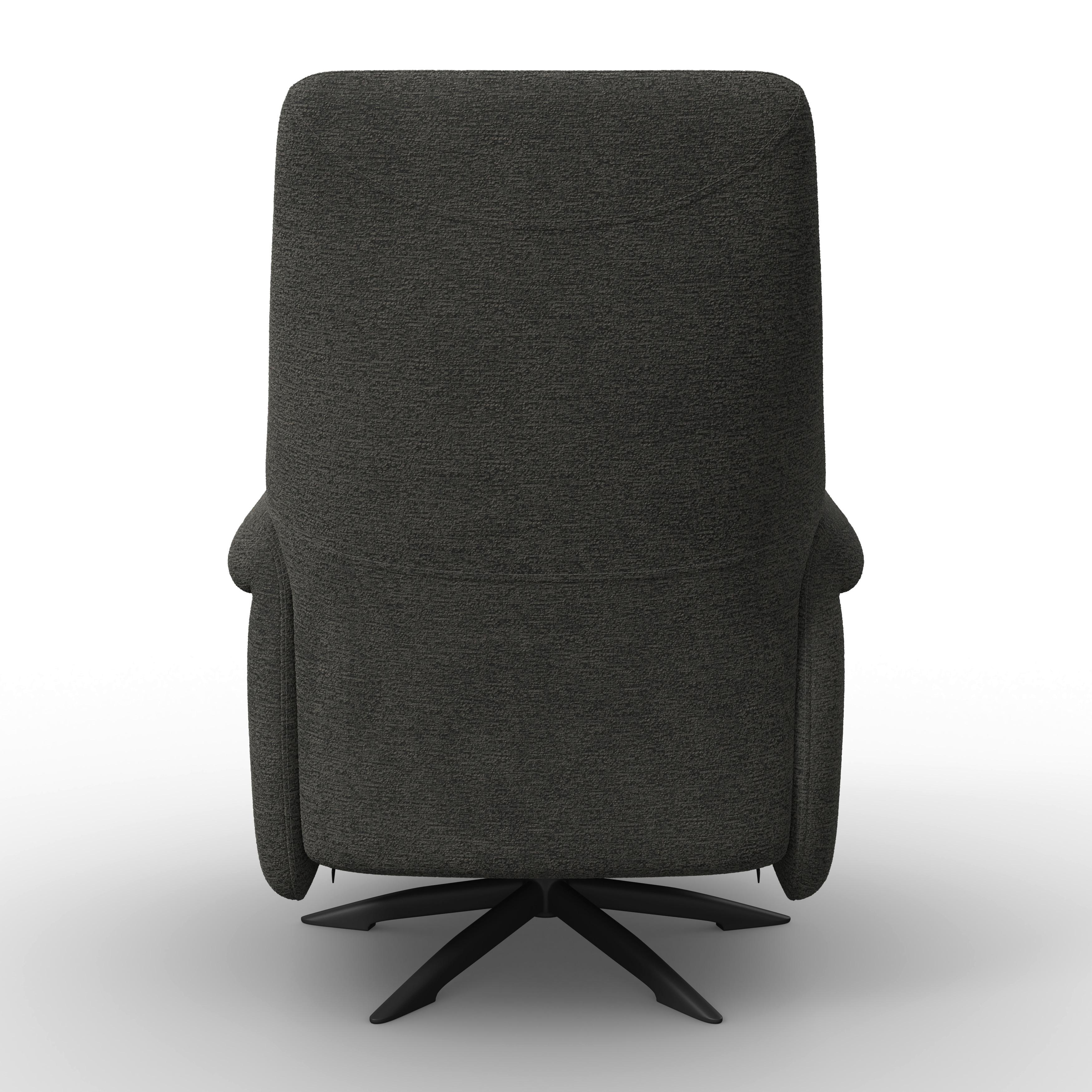 RELAXFÅTÖLJ ALICE - mörkgrå/svart, Modern, metall/trä (76/110/94cm) - Bessagi Home