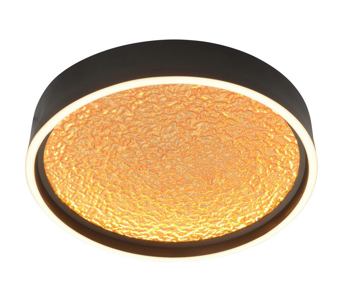 LAMPA SUFITOWA LED 9069-102L BORMES - czarny/kolor złoty, Design, tworzywo sztuczne/metal (60/6,5cm)