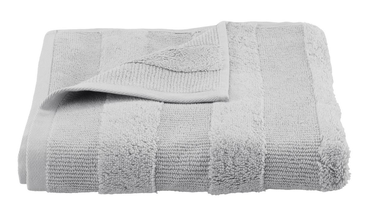Kéztörlő Chris 50/100cm - ezüstszínű, textil (50/100cm) - Premium Living