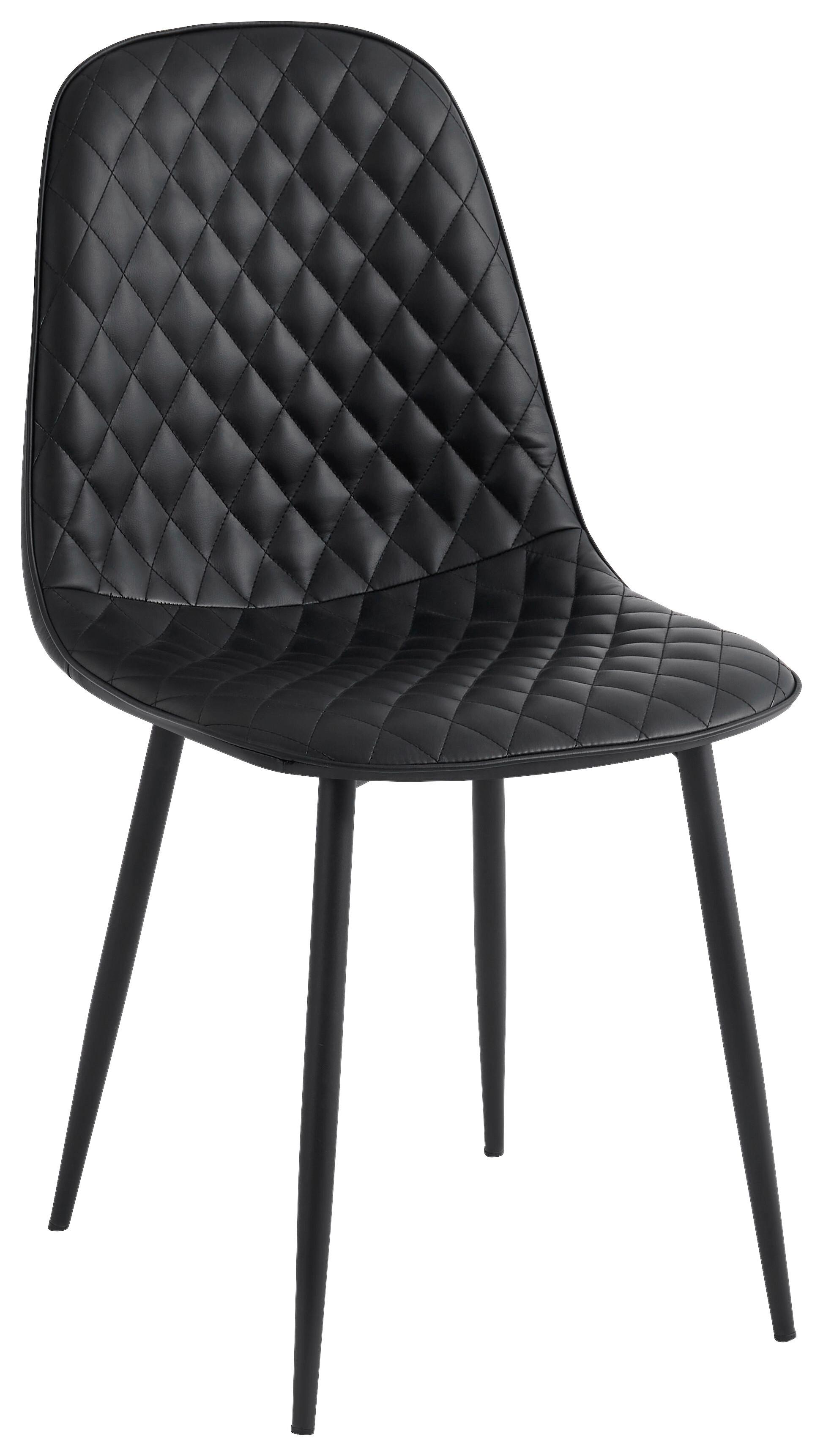 Stolica Hela - crna, Basics, metal/tekstil (44/87/53cm) - Based