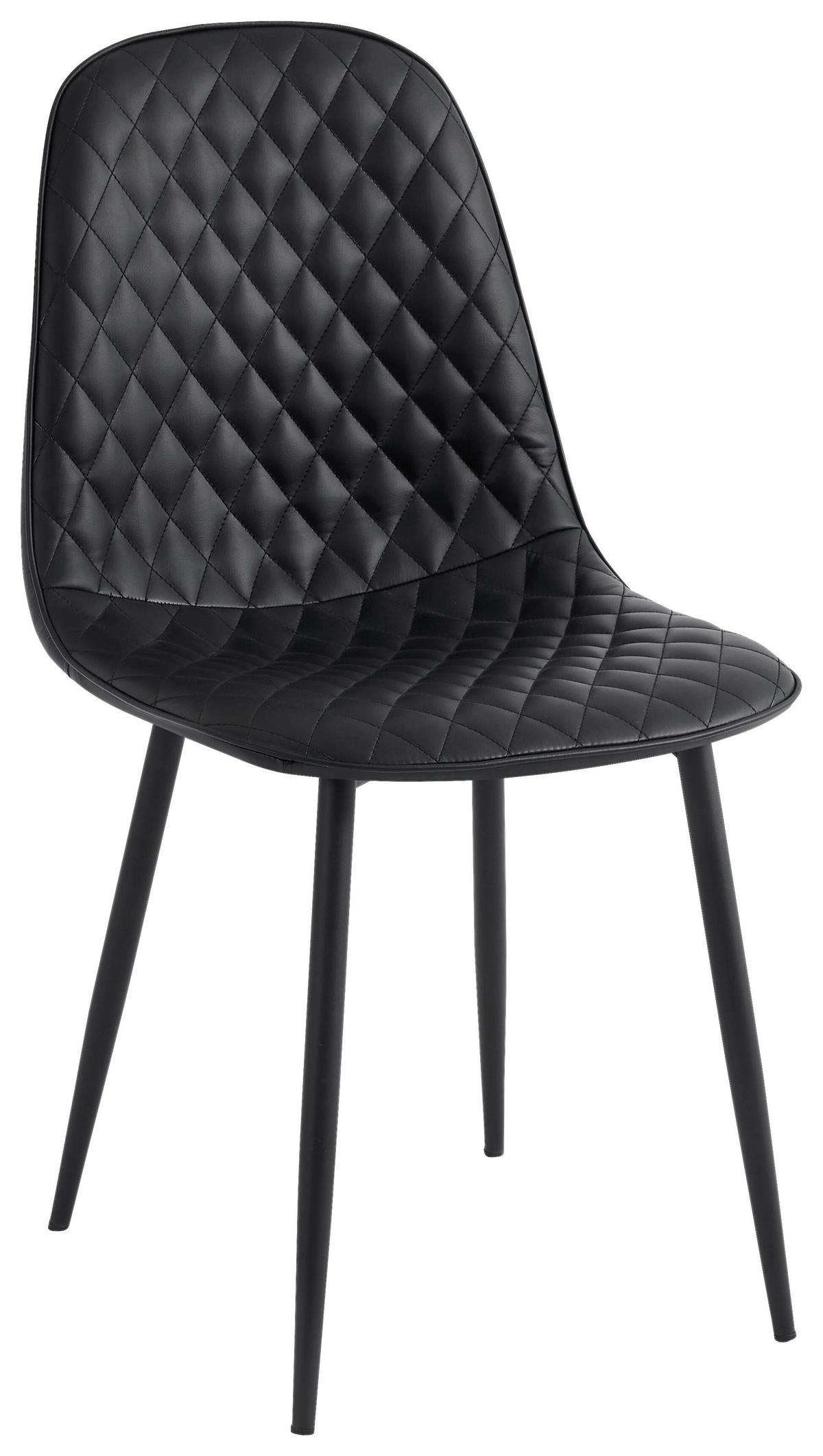 Stolica Hela - crna, Basics, metal/tekstil (44/87/53cm) - Based