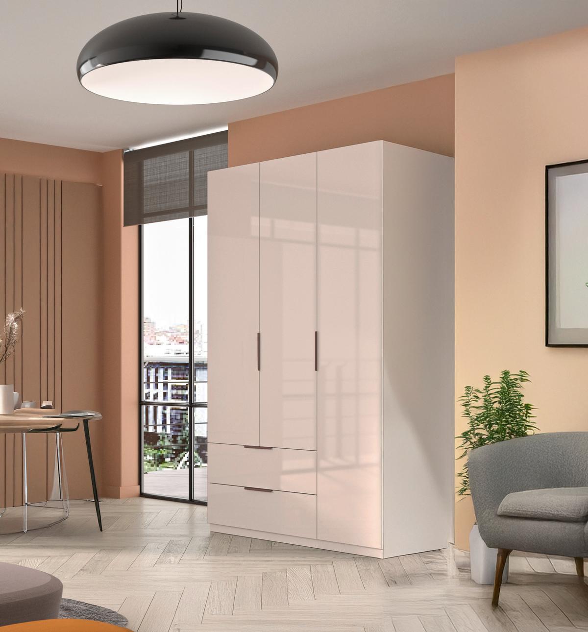 Kleiderschrank Armadio Kaschmirfarben - Kaschmir, KONVENTIONELL, Holzwerkstoff (122/200/59cm) - Mömax