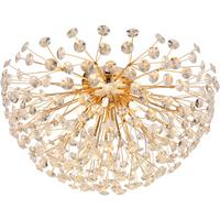 LED-Deckenleuchte Cataleya Klar/Goldfarben max. 3,5 Watt - Klar/Goldfarben, Basics, Glas/Metall (65/65/32,5cm)