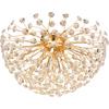 LED-TAKLAMPA CATALEYA - klar/guldfärgad, Basics, metall/glas (65/65/32,5cm)