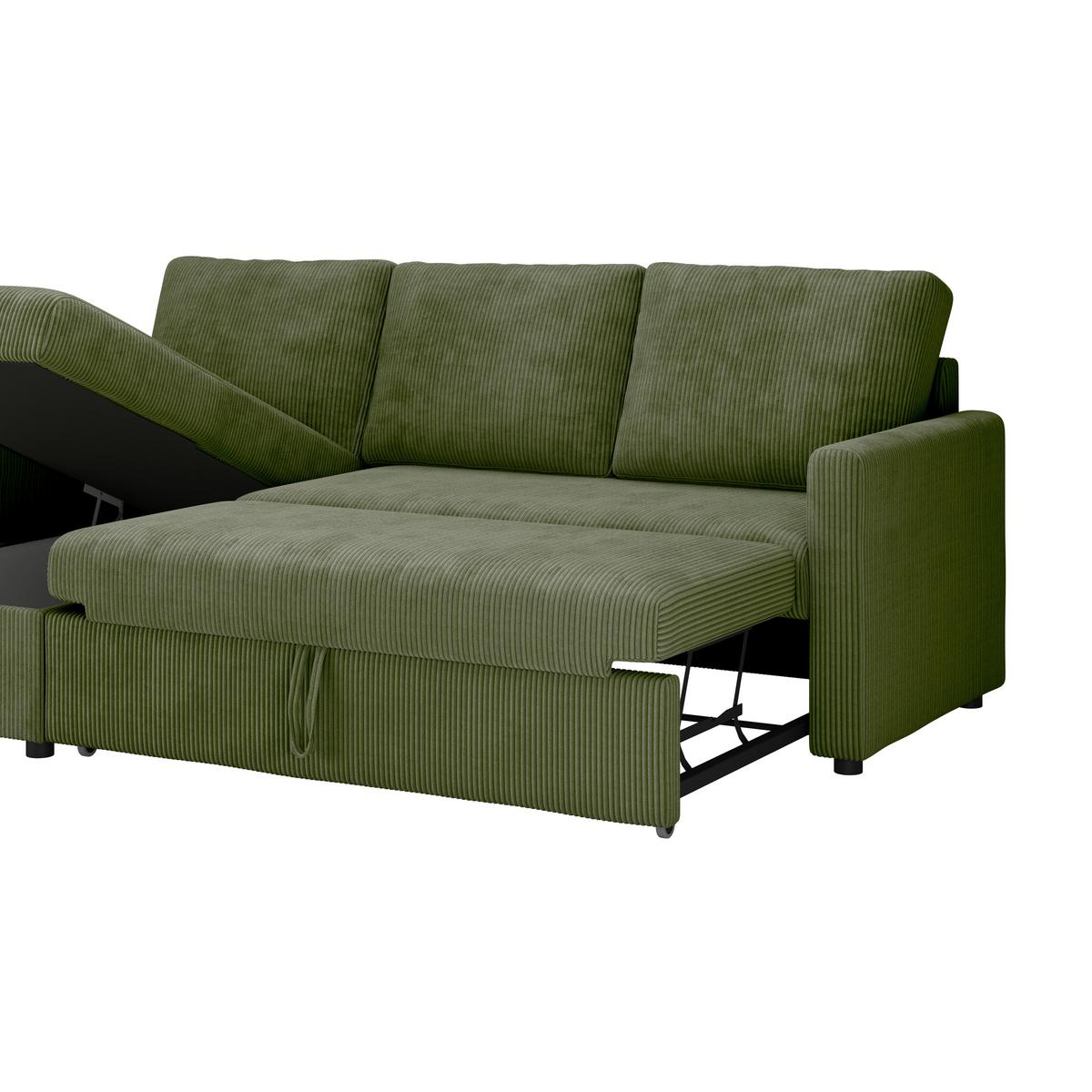Coltar PARIS - verde, Basics, lemn/metal (215/145cm)
