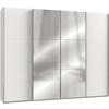 Ormar S Kliznim Vratima Level 36 A - bijela/boje kroma, Moderno, drvni materijal/metal (300/236/65cm) - Modern Living