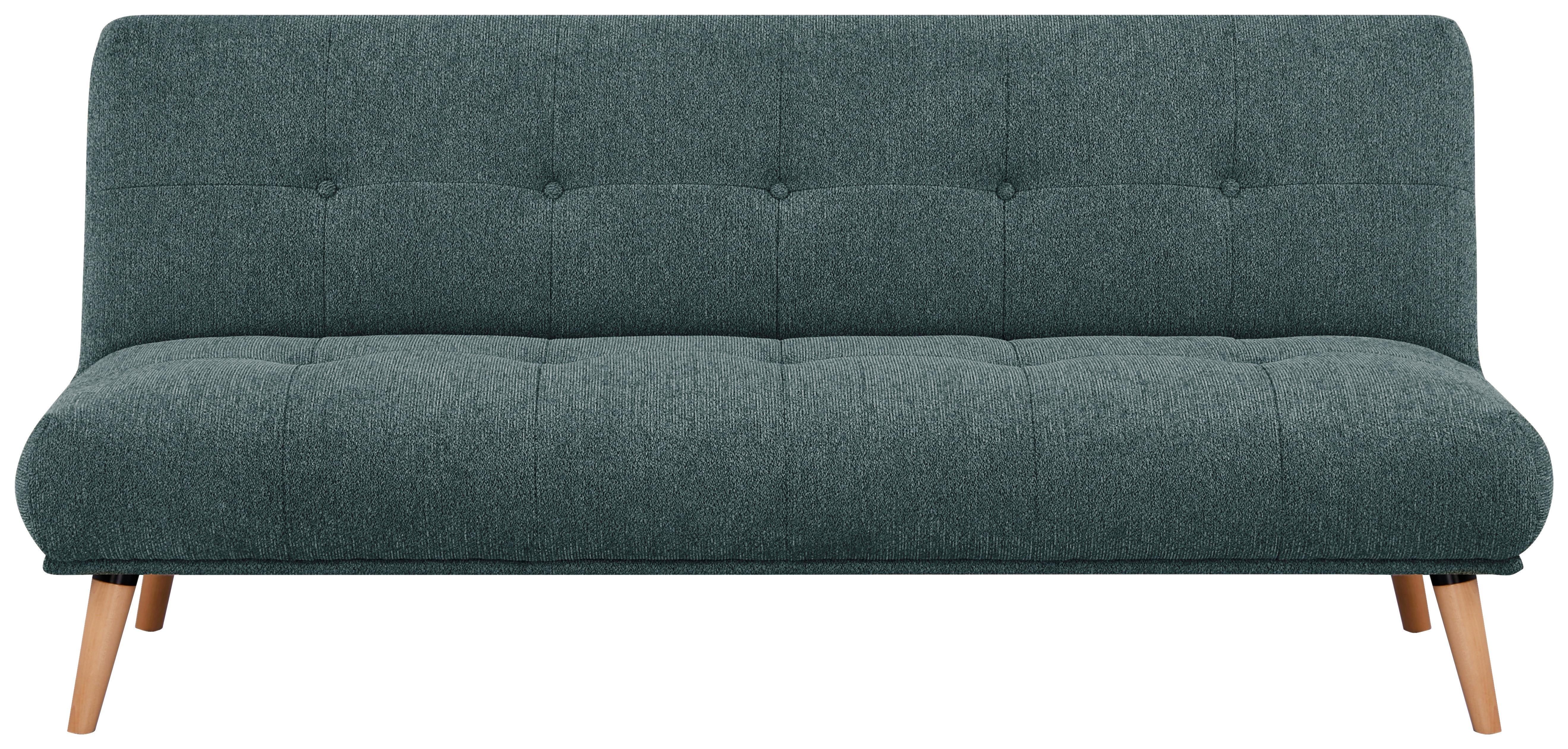 Fotelja Urbino - prirodne boje/plava, Moderno, drvo/tekstil (188/84/87cm) - Mömax