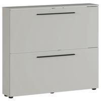 SZAFKA UCHYLNA NA BUTY GW-UTAH - czarny/kaszmir, Basics, materiał drewnopochodny/tworzywo sztuczne (100/85/19cm)