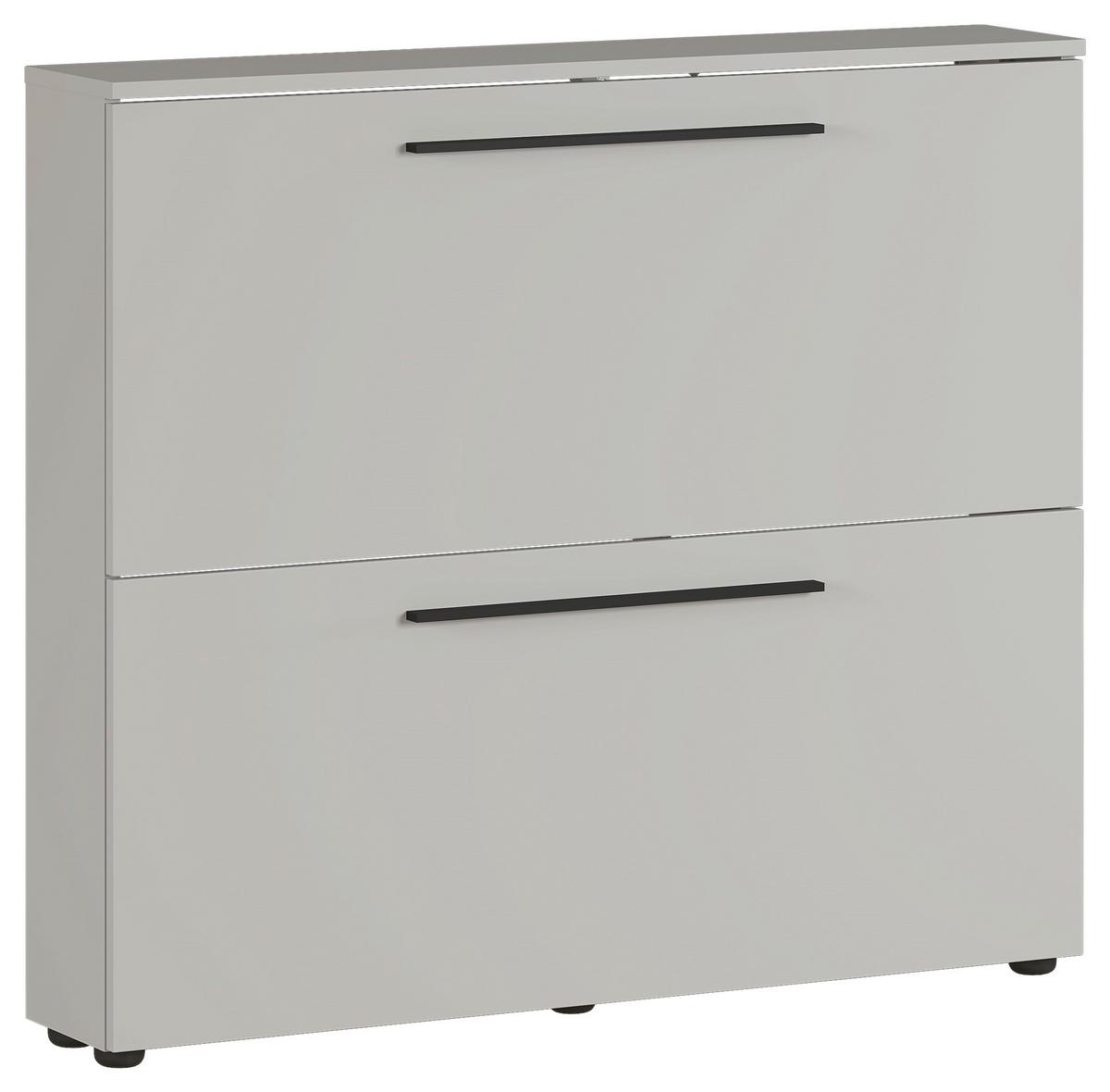 SZAFKA UCHYLNA NA BUTY GW-UTAH - czarny/kaszmir, Basics, materiał drewnopochodny/tworzywo sztuczne (100/85/19cm)