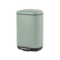 KOSZ NA ŚMIECI Z PEDAŁEM SK18093A-004 - zielony/czarny, Basics, tworzywo sztuczne/metal (21/32,7/19,5cm) - Novel