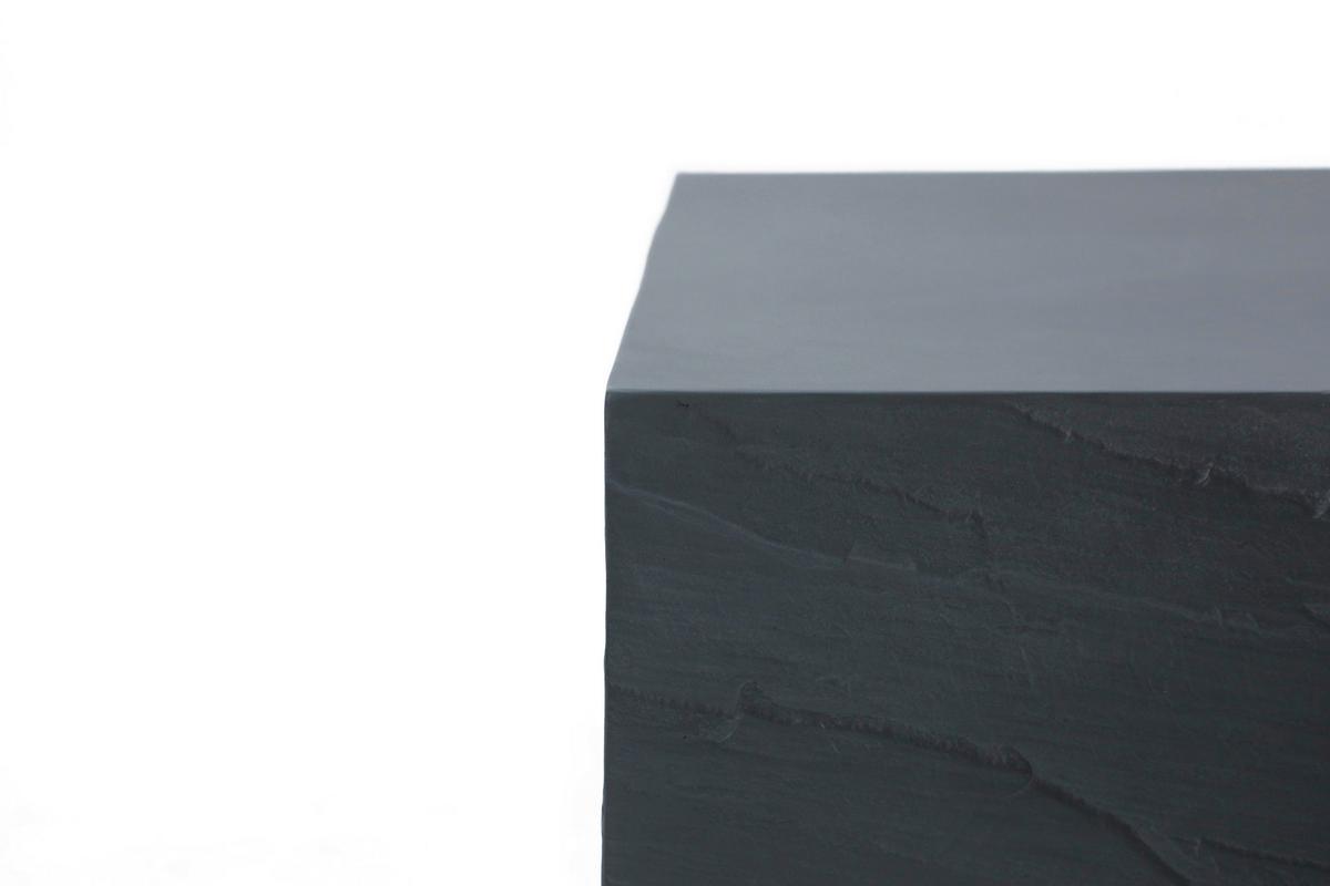 Loungetisch Colorado Faserbeton Schwarz - Schwarz, KONVENTIONELL, Stein (68/66/35,6cm) - Gardenson