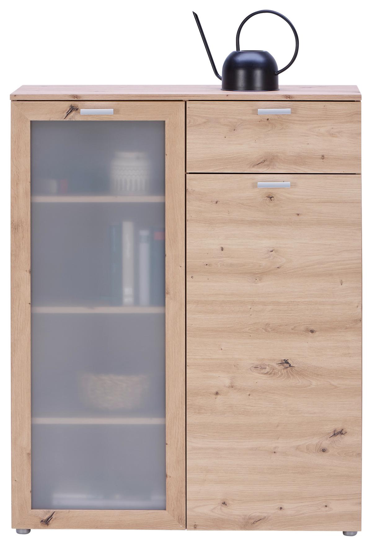Komoda Xeno, Hrast - Moderno, leseni material (90/115/37cm)