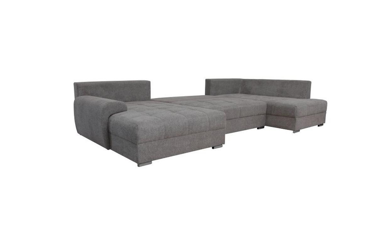 Kutna Garnitura Senso - siva/boje kroma, Moderno, tekstil/drvo (183/346/197cm) - Modern Living