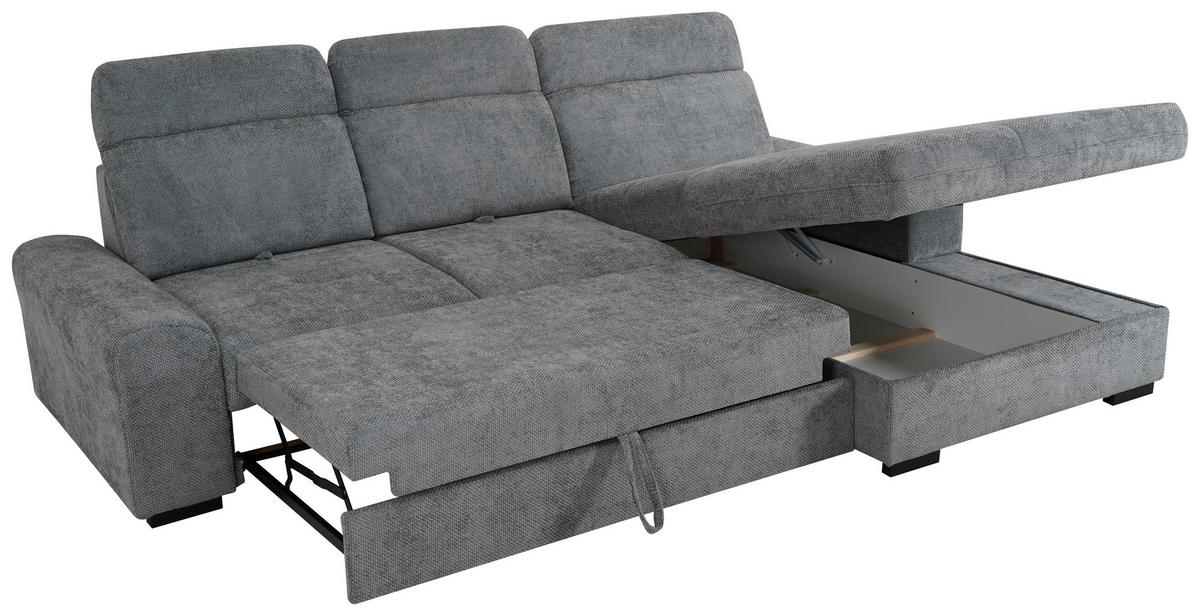 Coltar MALAGA - gri, Konventionell, textil (286/203cm) - Modern Living