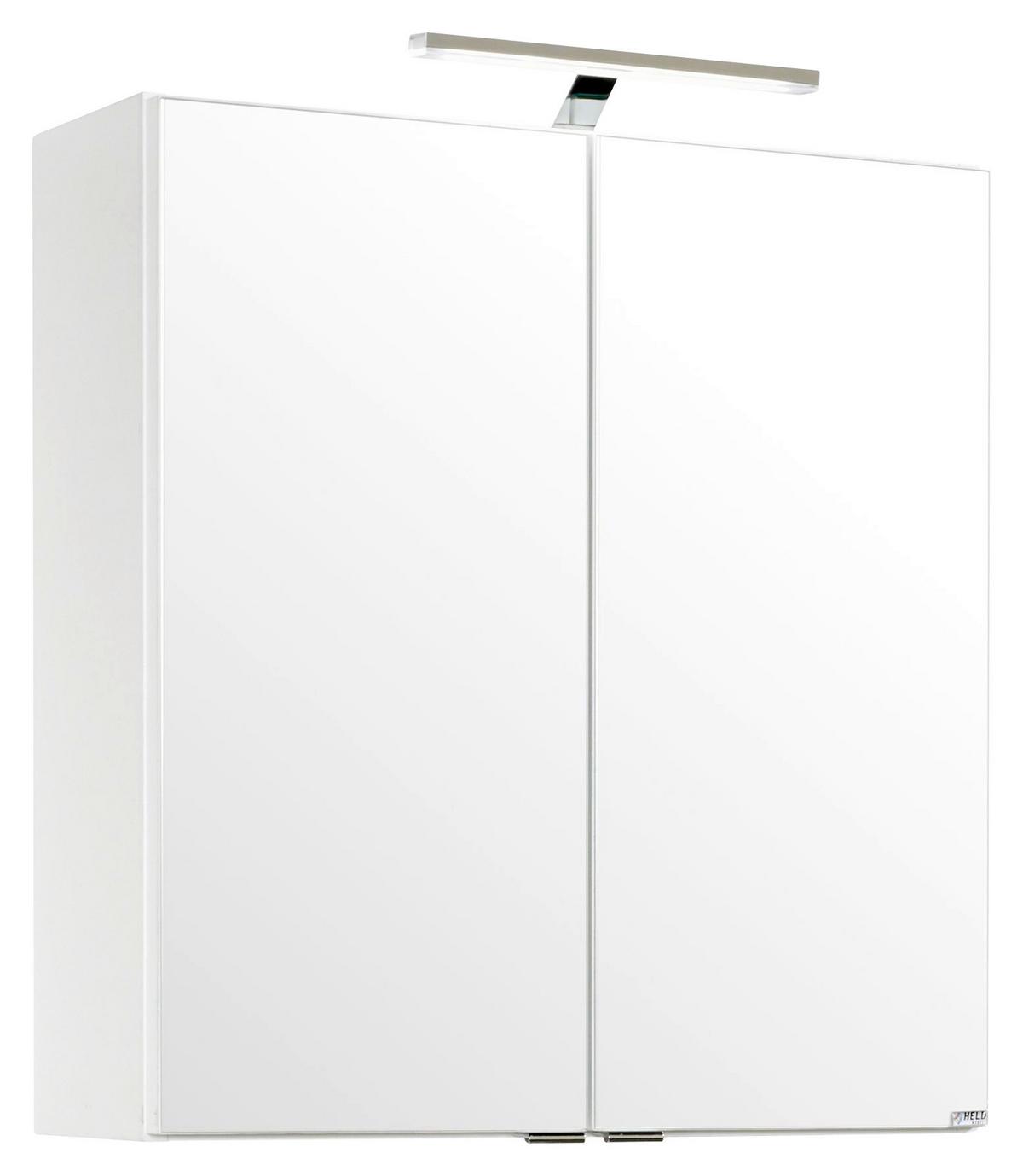 Badezimmer in Weiss/Eiche Sonoma 'Siena' - Weiß/Sonoma Eiche, MODERN, Holzwerkstoff/Stein (60cm) - Held