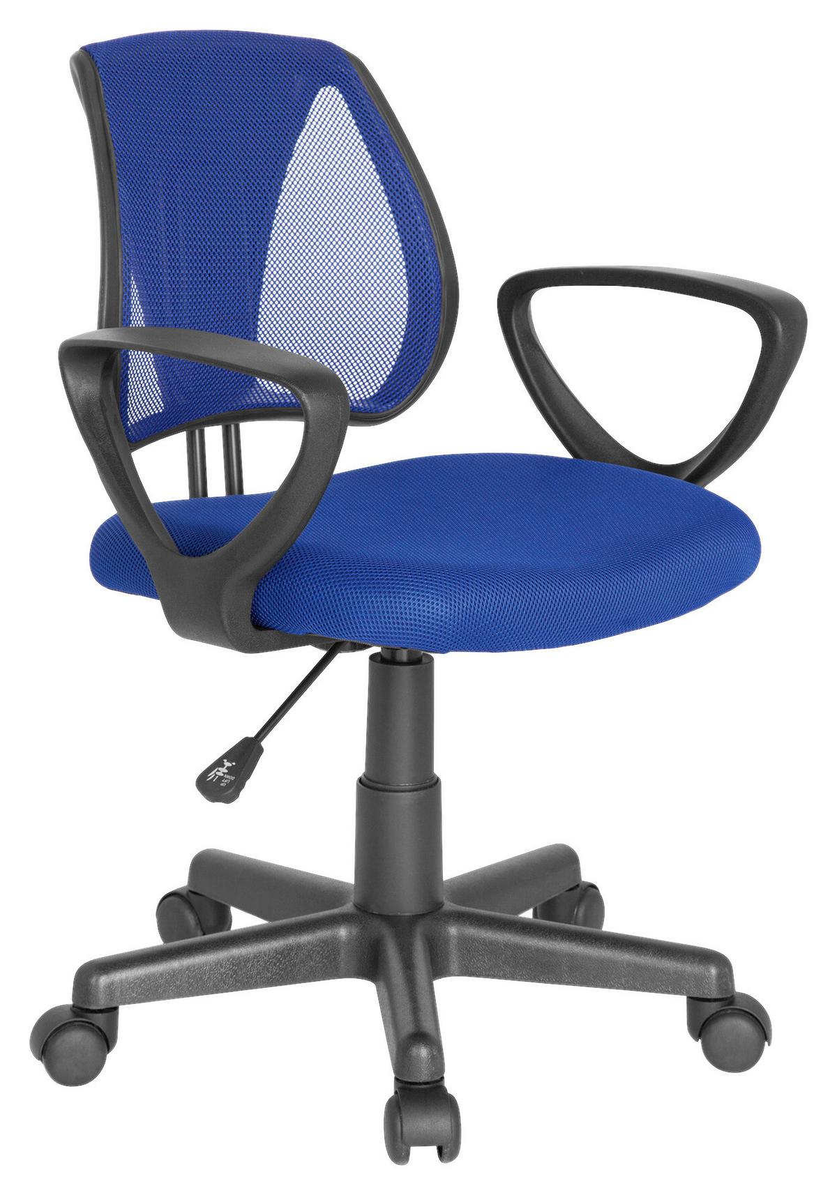 Mladinski Vrtljivi Stol Kiddy Cd, Temno Modra - temno modra, Basics, umetna masa (58/75-92/45cm) - MID.YOU